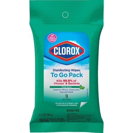Clorox Fresh Scent Disinfecting Cleaning Wipes Pouch, 9PK 01665